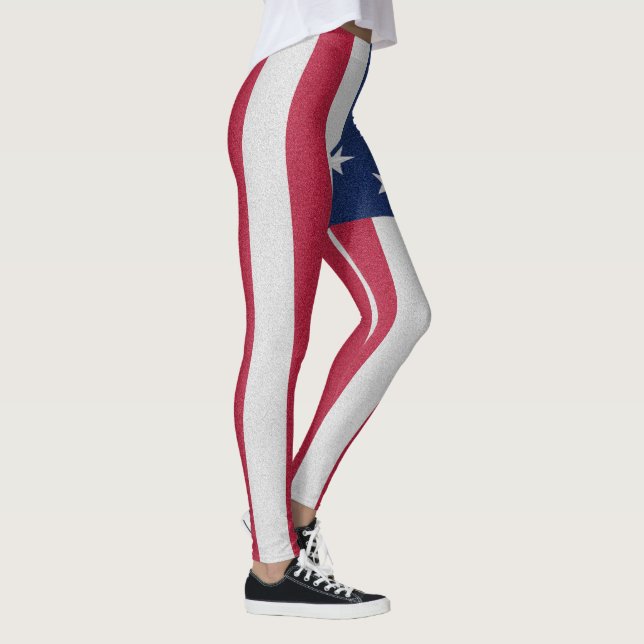 American Flag Patriot Performance Leggings (Right)
