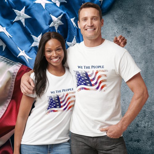 American Flag Patriot We The People T_Shirt