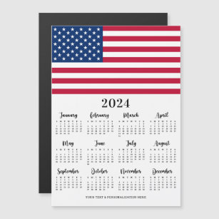 American Flag Patriotic 12 Month 2022 Calendar 