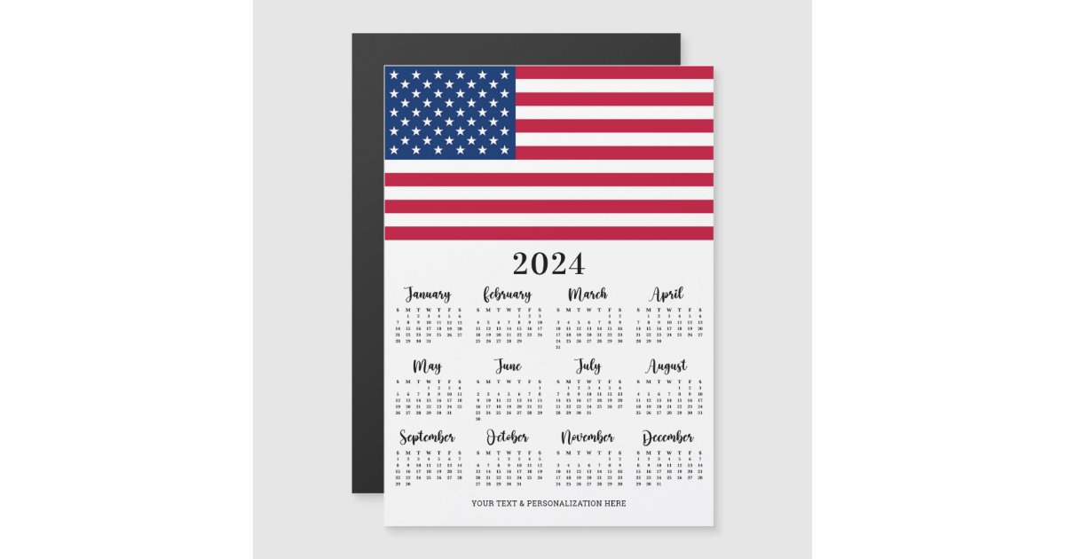 american-flag-patriotic-12-month-2023-calendar-zazzle