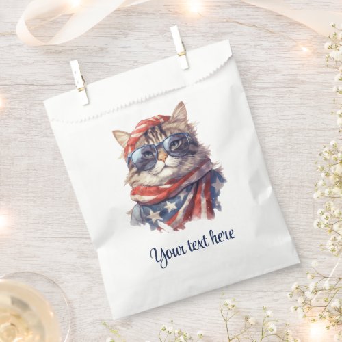 American flag patriotic 4th July independence day Favor Bag