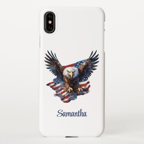 American flag patriotic 4th July independence day iPhone XS Max Case