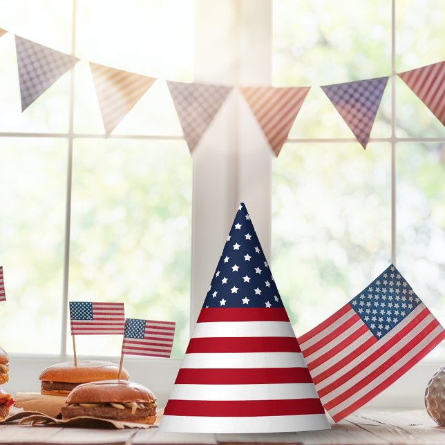 American Flag Patriotic 4th of July Party Hat (Creator Uploaded)