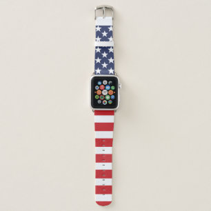 American Flag Patriotic Apple Watch Band