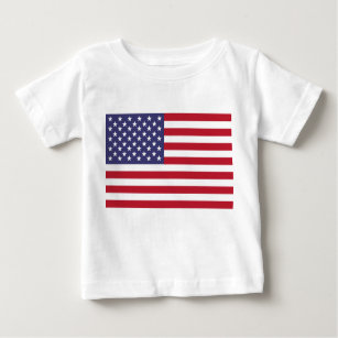 American Flag Patriotic Baby Fine Jersey T-Shirt