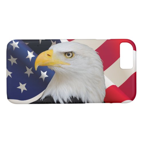 American Flag Patriotic Bald Eagle iPhone 87 Case