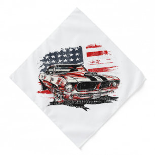 American Flag Patriotic Bandana