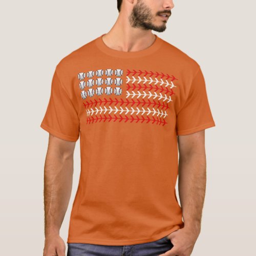 American Flag Patriotic Baseball 10 T_Shirt