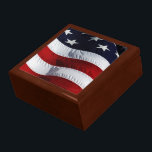 American Flag Patriotic Beauty Customizable Keepsake Box<br><div class="desc">American Flag Patriotic Beauty Gift Box.  Add your own special message to this customizable gift box.</div>