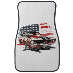 American Flag Patriotic Car Floor Mat
