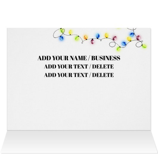 American Flag Patriotic Christmas Card (Inside Horizontal (Top))