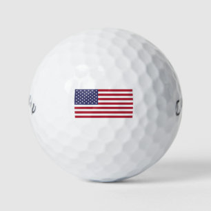 American Flag Patriotic Design Golf Balls