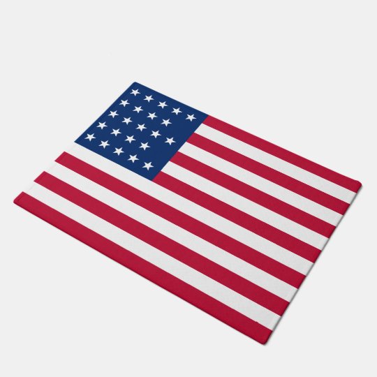 American Flag Patriotic Door Mat Zazzle Com