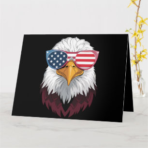 American Flag Patriotic Eagle 4th Of July Card