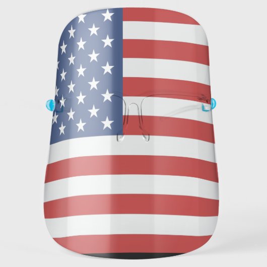 AMERICAN FLAG PATRIOTIC FACE SHIELD (Front)