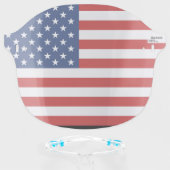 AMERICAN FLAG PATRIOTIC FACE SHIELD (Front w/Glasses)