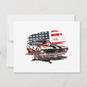 American Flag Patriotic Holiday Card