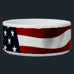American Flag Patriotic Independence Day Bowl<br><div class="desc">Nice American flag design for USA Independence day 4th July. 
 Please visit my store for more products with high quality patriotic designs!

 You can follow me if you like :)</div>