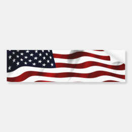 American Flag Patriotic Independence Day Bumper Sticker