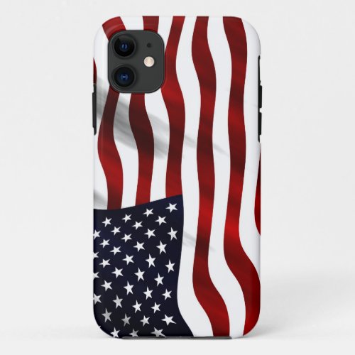 American Flag Patriotic Independence Day iPhone 11 Case