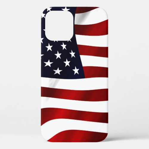 American Flag Patriotic Independence Day iPhone 12 Case