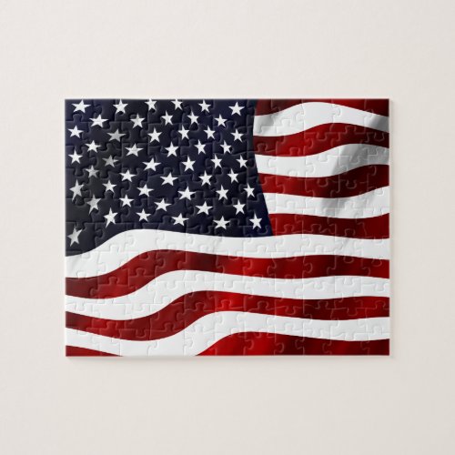 American Flag Patriotic Independence Day Jigsaw Puzzle