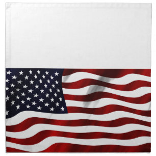 American Flag Patriotic Independence Day Napkin