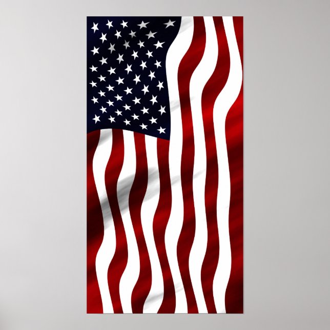 American Flag Patriotic Independence Day Poster (Front)