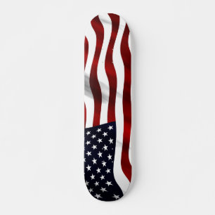 American Flag Patriotic Independence Day Skateboard Deck