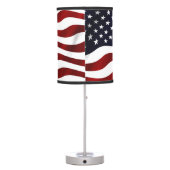 American Flag Patriotic Independence Day Table Lamp (Back)