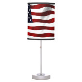 American Flag Patriotic Independence Day Table Lamp (Front)