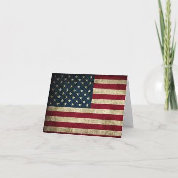 American Flag Patriotic Note Cards by Dmargie1029 at Zazzle