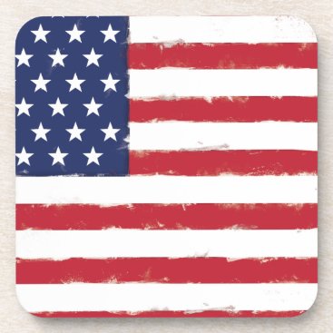 American flag Patriotic Old Grunge Drink Coaster American flag Patriotic Old Grunge Drink Coaster