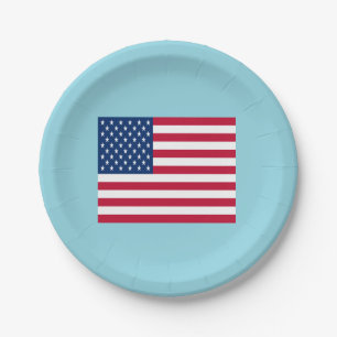 American Flag Patriotic Party  Paper Plates