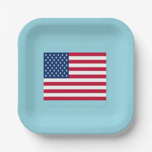 American Flag Patriotic Party  Paper Plates