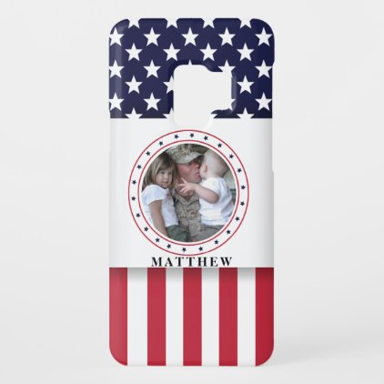 American Flag Patriotic Photo Personalized Case-Mate Samsung Galaxy S9 Case