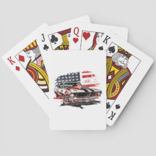 American Flag Patriotic  Poker Cards