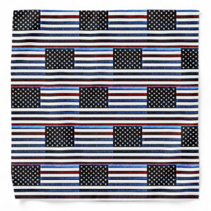 American Flag Patriotic Red White Blue Bandanna