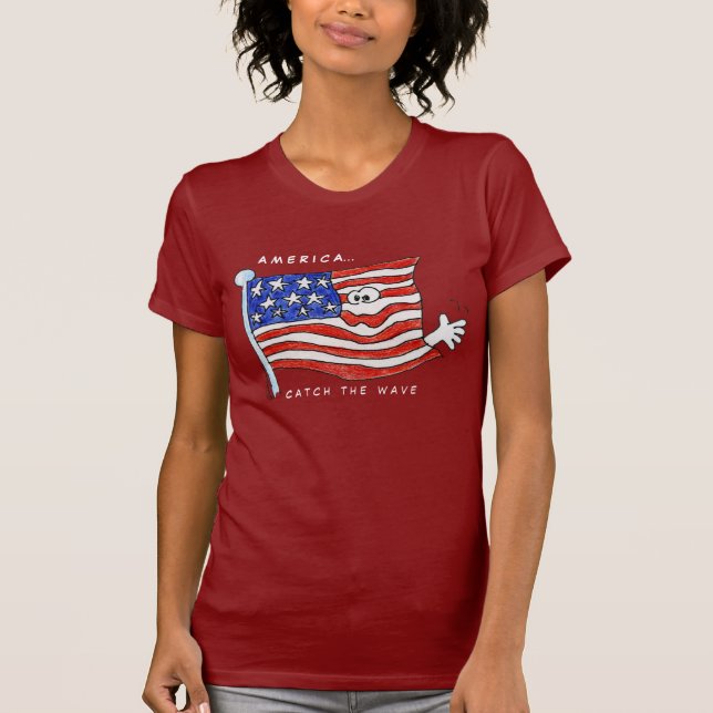 American Flag Patriotic T shirt (Front)