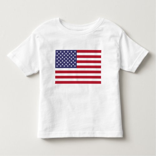 American Flag Patriotic Toddler T_Shirt