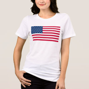 American Flag Patriotic Tri-Blend Shirt