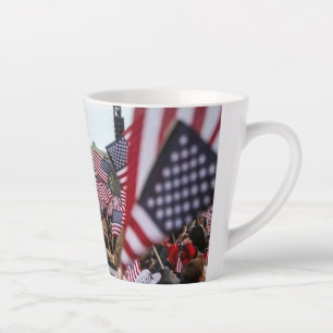 American Flag Patriotic USA Capitol Freedom Latte Mug