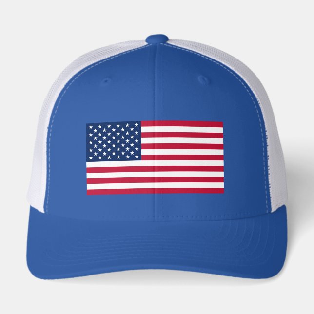 American Flag Patriotic USA Hat Cap (Front)