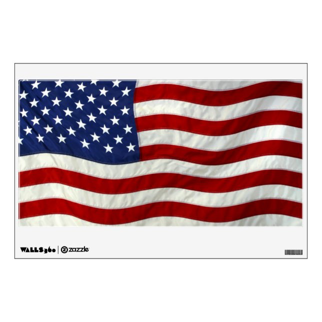 American Flag Patriotic Wall Decal (Front)