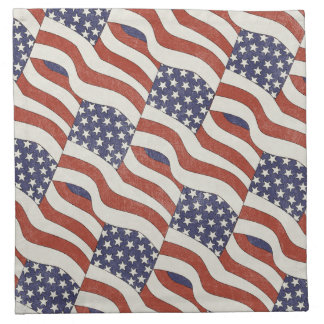 American Flag Pattern Cloth Napkins (set of 4)