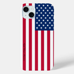 American Flag Pattern iPhone Case