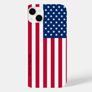 American Flag Pattern iPhone Case