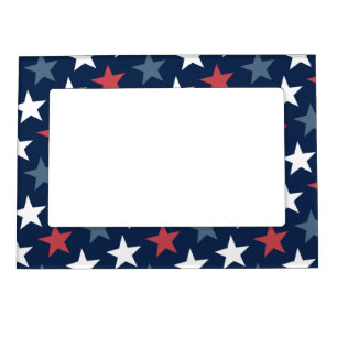 American Flag Pattern Magnetic Photo Frame