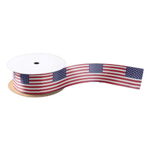 American flag pattern ribbon