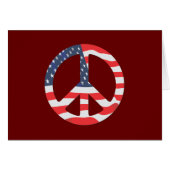 American Flag Peace Sign (Front Horizontal)